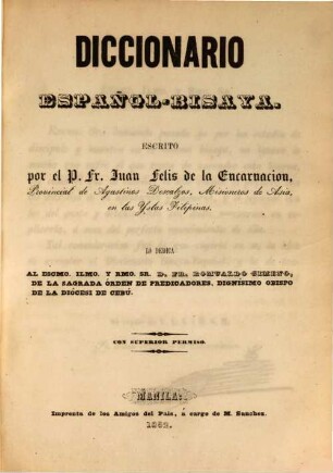 Diccionario Bisaya-Español [Español-Bisaya]. [2], Español - Bisaya