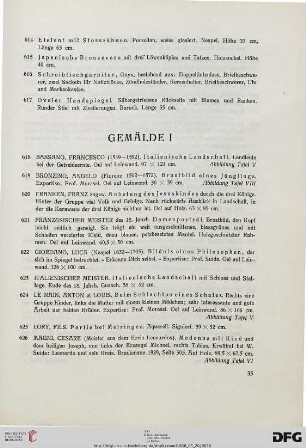 Gemälde I (Nr. 618-637)