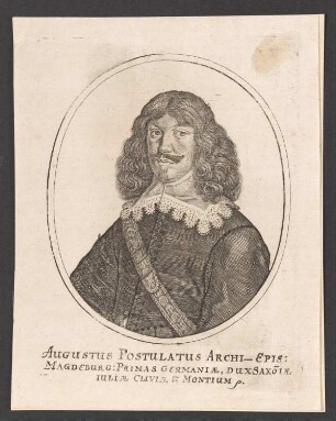 Porträt Herzog August von Sachsen-Weißenfels (1614-1680)