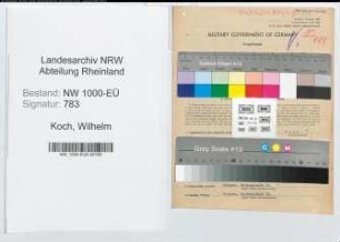Entnazifizierung Wilhelm Koch, geb. 26.01.1902 (Ingenieur)