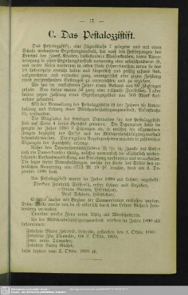 C. Das Pestalozzistift