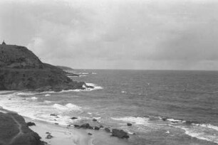 Küste bei Bahia : Blick auf einen Strand mit Palmen und Küste