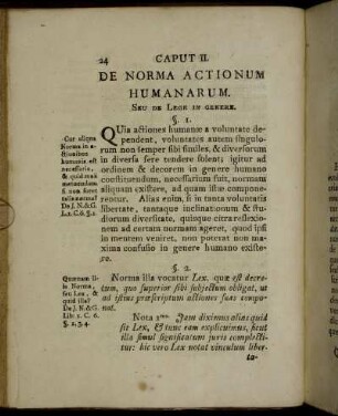 Caput II. De Norma Actionum Humanarum.
