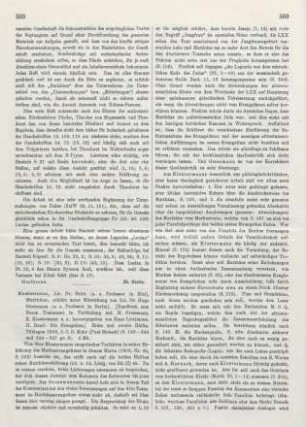 559-561 [Rezension] Klostermann, Erich, Matthäus
