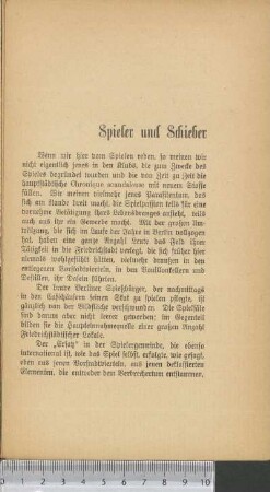 Spieler und Schieber