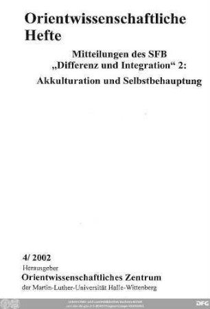 Akkulturation und Selbstbehauptung