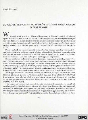 32: Odważnik prywatny ze zbiorów Muzeum Narodowego w Warszawie