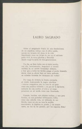 Lauro sagrado