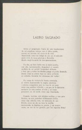 Lauro sagrado