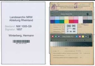 Entnazifizierung Hermann Winterberg , geb. 21.12.1908 (Ingenieur)
