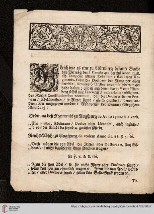 Informatio in causa Zu Nürnberg gesambte Doctores
