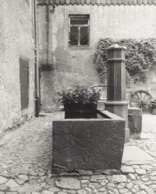 Schloss Rochlitz. Brunnen im Innenhof