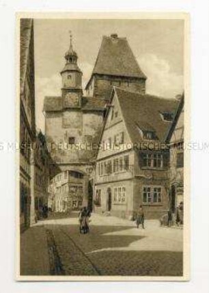 WHW-Postkarte: Rothenburg o. Tauber, Markustor