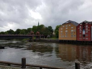 Trondheim: Alte Stadtbrücke Gamle Bybru