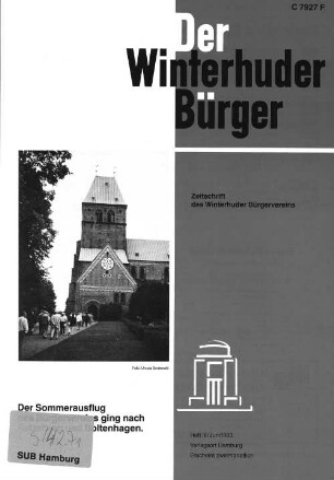 Heft III / Juni 1993 : Zeitschrift des Winterhuder Bürgervereins