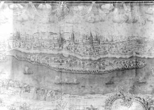 Tours, Ansicht von Tours von jenseits der Loire