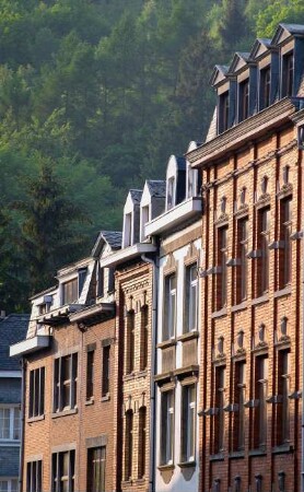 Belgien. Liege. Malmedy. Typische Bürgerhäuser
