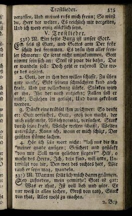 V. Trostlieder