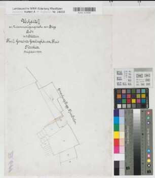 Bigge (Olsberg), Zusammenlegung in der Feldmark Bigge, Urkarte 1 Gevelinghausen Flur 1