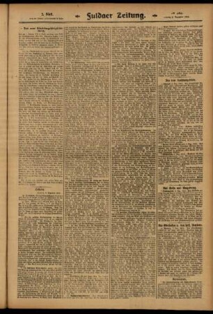 Zweite Ausgabe vom Samstag, den 06. Dezember 1913.