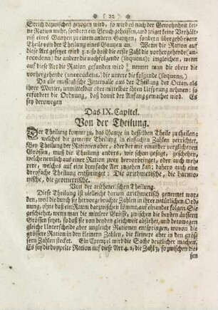 IX. Capitel. Von der Theilung