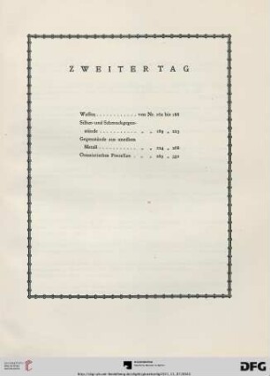 Zweiter Tag (Nr. 162-332)