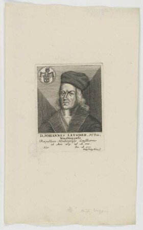 Bildnis des Johannes Letscher