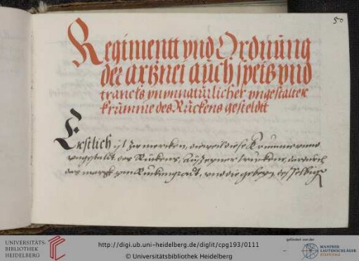 Regimen zur Behandlung von Rückenbeschwerden