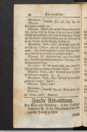 Fünfte Abhandlung
