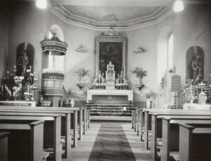 Annaberg-Buchholz, Katholische Kirche Sankt Joseph, Inneres, Blick zum Altar