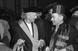 Freiburg: Turenne-Schule, Prof. Goerttler, Dekan der medizinischen Fakultät, Prof. Maskar - Universität Istanbul