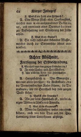 Achter Abschnitt. Fortsetzung der Erdbeschreibung