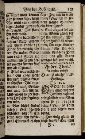 Ander Theil/ ...Die Catechismus-Gesänge.