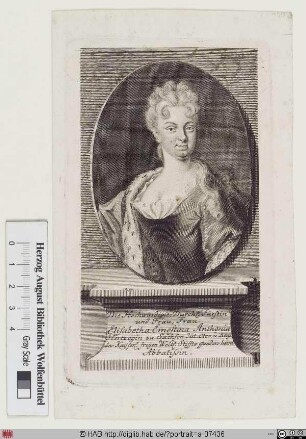 Bildnis Elisabeth Ernestine Antonie, Prinzessin von Sachsen-Meiningen, Äbtissin zu Gandersheim