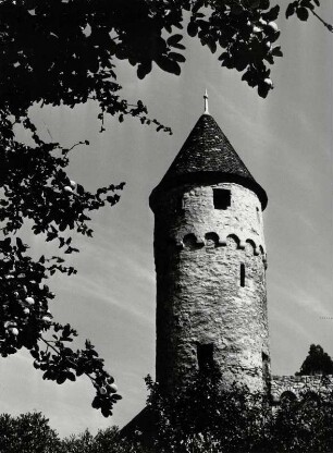 Turm des Schloßes Horneck bei Gundelsheim am Neckar