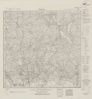3157 (alte Nr.: 1634) Lotzen, Meßtischblatt (4cm - Karte)