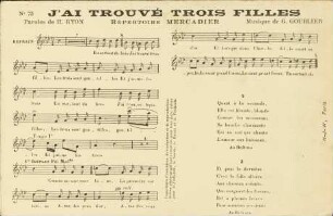 J'ai trouvé trois filles