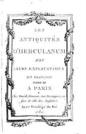 Les Antiquités D'Herculanum : Avec Leurs Explications En François, 3