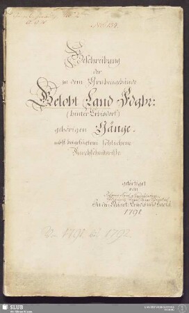 Beschreibung der zu dem Grubengebäude Gelobt Land Fdgbr. (hinter Erbisdorf) gehörigen Gänge - 17.6130 4. : nebst beigefügtem söhlichem Durchschnitsriße