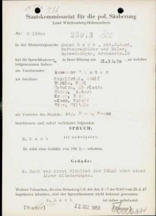 Kech, Eugen