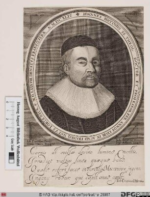 Bildnis Jan Makowski (lat. Joannes Maccovius)