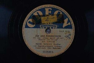 Zar und Zimmermann : III. Akt, "Sonnst spielt´ich mit Szepter und Krone" / Alb. Lortzing