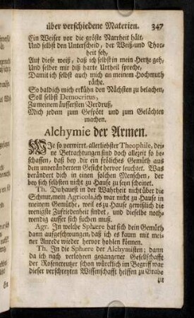 347-355, Wie so verwirrt, allerliebster Theophile, deine ...