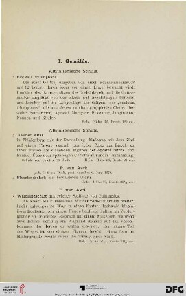 I. Gemälde (Nr. 2-95)