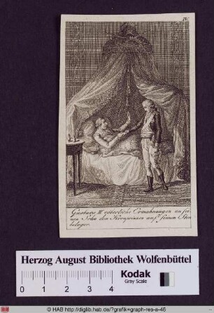 Gustav III. von Schweden auf dem Sterbelager