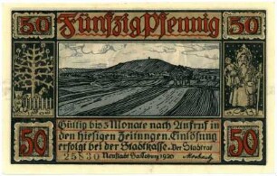 Geldschein / Notgeld, 50 Pfennig, 1920