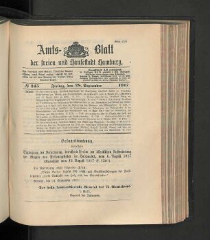 No. 245, 28. September 1917