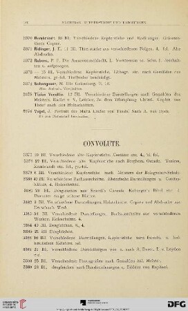 Convolute (Nr. 3377-3409)