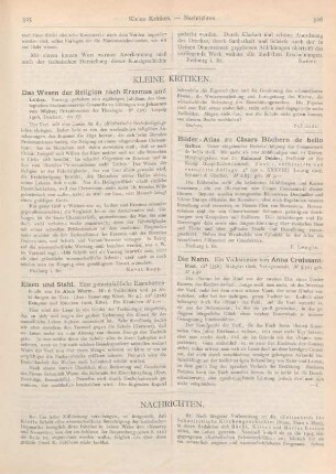325-326 Kleine Kritiken