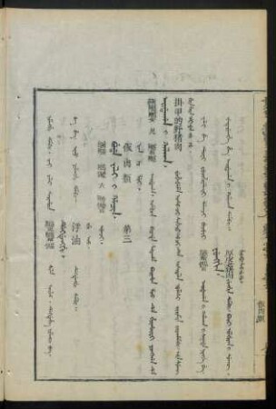 Buda yali i hacin. ilaci = 飯肉類 第三